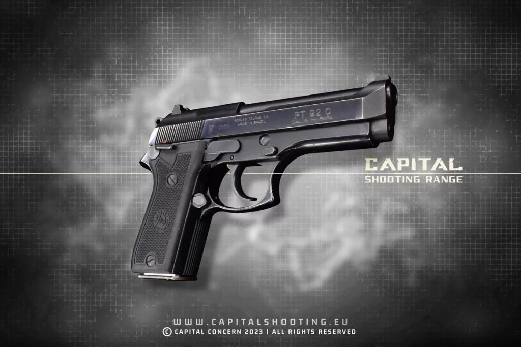 Taurus PT92 "Beretta" pistol - Capital Shooting Range Budapest - Where your shooting adventure awaits!