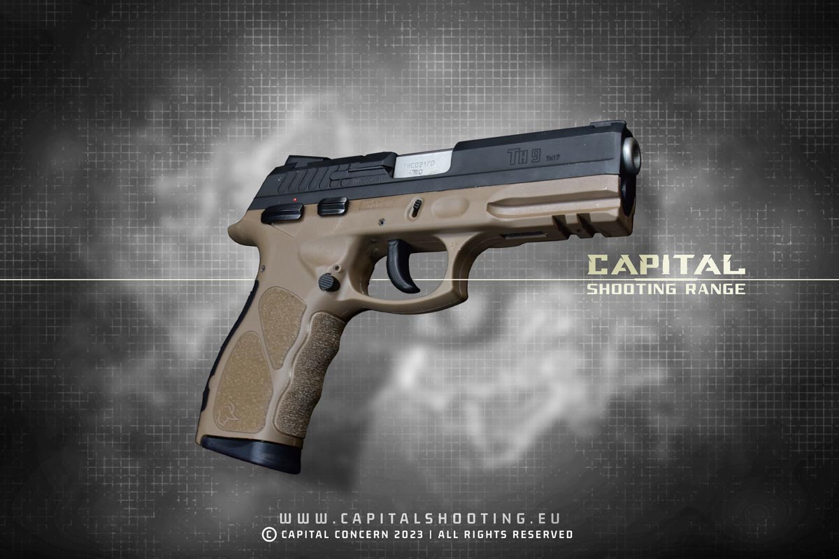 Taurus TH9 9mm pistol - Capital Shooting Range Budapest - Where your shooting adventure awaits!