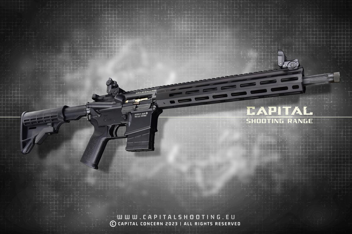 M4 22 Tippman Arms Elite Tactical Rifle - Capital Shooting Range Budapest - Where your shooting adventure awaits!