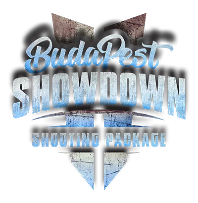 Budapest Showdown shooting package with 6 weapons and 40 shots emblem